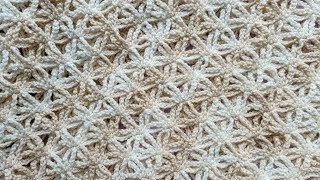 Puntada fácil triángulos a crochet - easy crochet Stitch