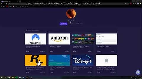 Discord Shop With Cheap Accounts (PayPal, Amazon and Steam)
