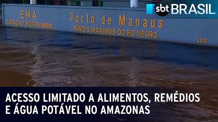 Seca no Amazonas causa impacto na Zona Franca de Manaus | SBT Brasil (17/10/23)