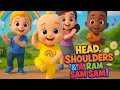 Head Shoulders Knees and Toes + A Ram Sam Sam!  | Fun Nursery Rhymes for Kids | @HymnHeroes​