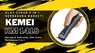Review Alat Cukur Serbaguna 3 In 1 KM 1418 - BISA BERANTAS SEMUA BULU RAMBUT