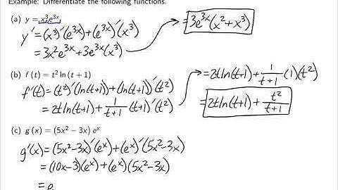 Business Calculus - Product and Quotient Rules