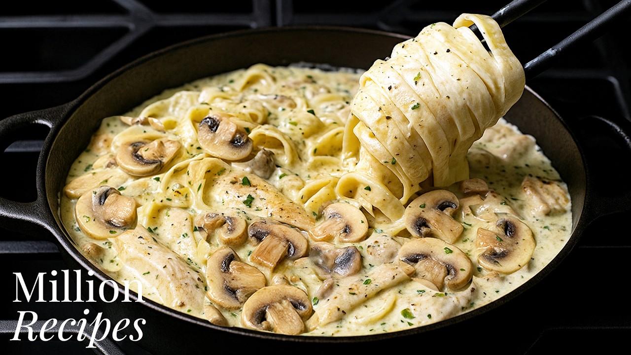 I Make This Creamy Fettuccine Alfredo 3 Times a Week!😋 My Family Can’t Get Enough! One Skillet Pasta