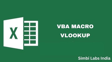 VLOOKUP in VBA | Simbi Labs India