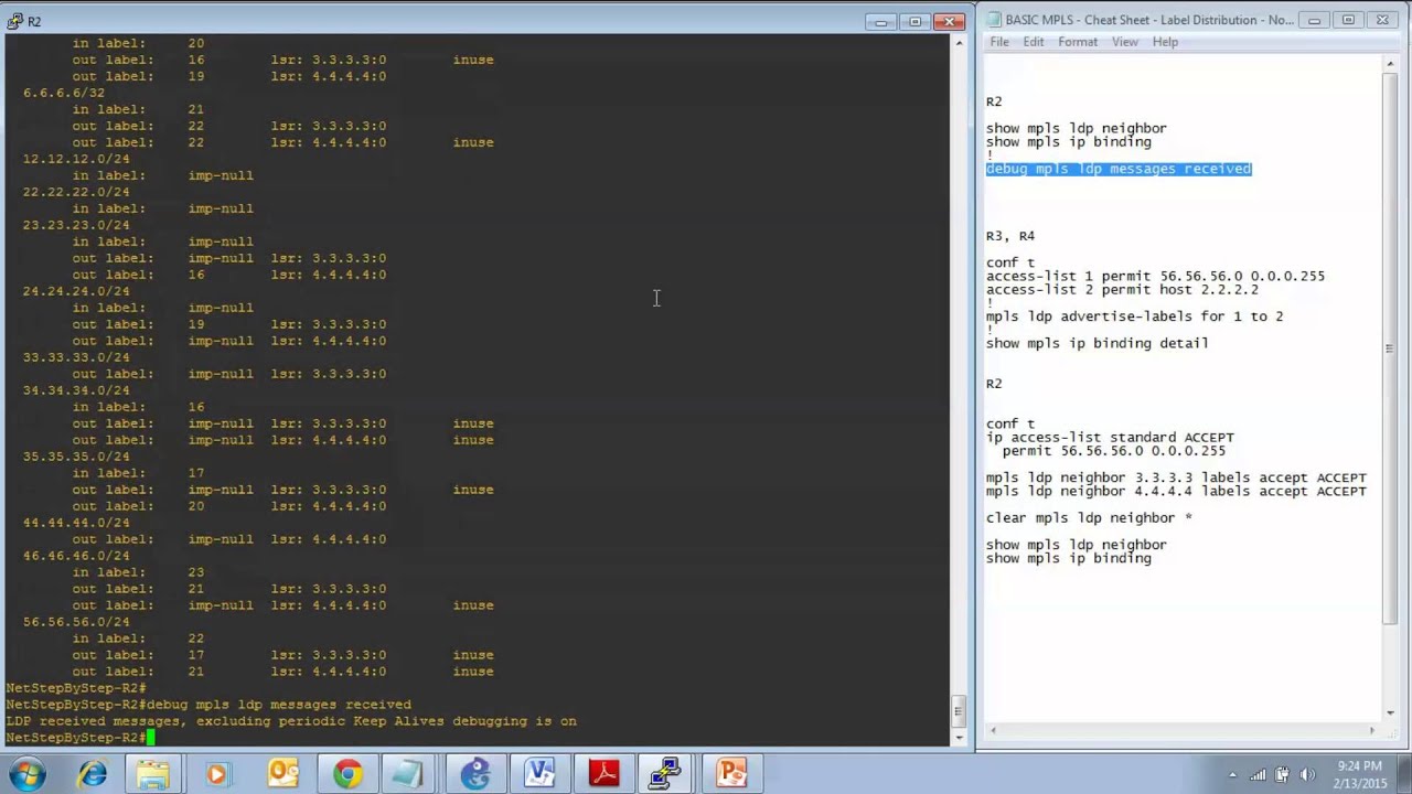 Cisco Network CCNP MPLS Label Distribution Protocol YouTube