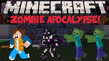 Minecraft: Zombie Apocalypse Adventure Map Part 1!