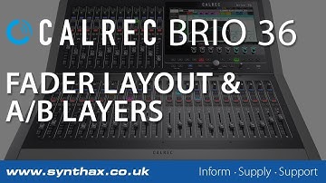 Calrec Brio - Fader Layout & A/B Layers