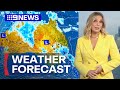 Australia Weather Update: Showers and storms to intensify over NSW | 9 News Australia