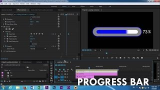 Adobe Premiere Pro cc progress bar animation