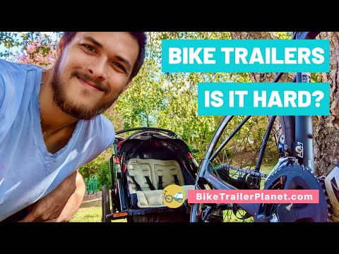 Is It Hard to Pull a Bike Trailer? #shorts