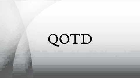 QOTD
