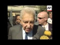 ISRAEL FINNISH PRESIDENT AHTISAARI VISIT 