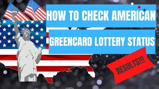 HOW TO CHECK AMERICAN GREEN CARD LOTTERY RESULTS - HOW TO WIN DV LOTTERY AND CHECK STATUS / RESULTS screenshot 5