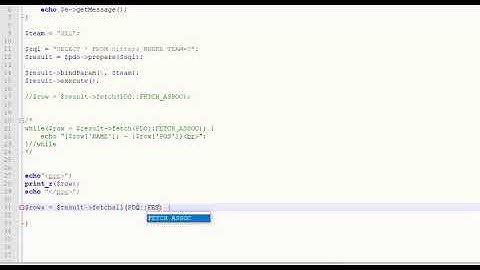 How to Display the Results from a PDO Database Query