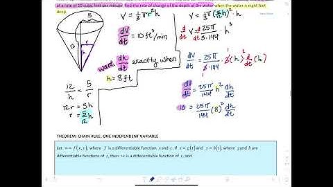 13.5: Chain Rules For Functions of Several Variables