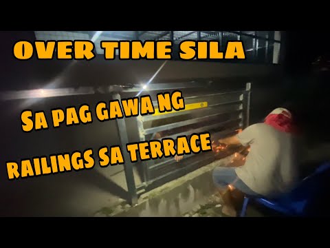NA UMPISAHAN NA ANG RAILINGS SA TERRACE