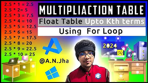 How to Generate a Multiplication Table ? | Of a Given Number Upto Kth Term | C++ Tutorials 2024