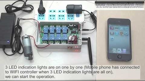 Smartphone wifi Controller for DC Motor iOS system