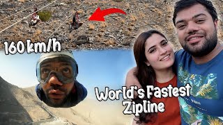 Riding The Worlds Fastest Zipline ? | 160 km/h Ki Speed Se Mountains Mein Zip Line Ki ?