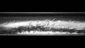 Horizontal Two-Phase R-123 Wavy-Annular Flow: V01L025.mpg