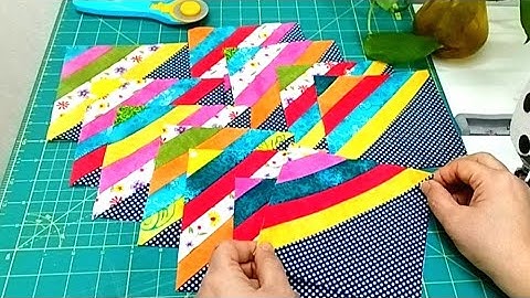 💟patchwork for beginners 🍁How to turn fabric strips into Beautiful Art