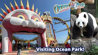 We visited Ocean Park Hong Kong! | Iconic Theme Park | Rides, Animals, Food & More!