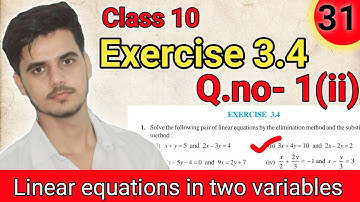 Exercise 3.4  Q.no 1(ii) chapter 3 |Class10  maths NCERT solutions by chapra study point#NCERT#CBSE