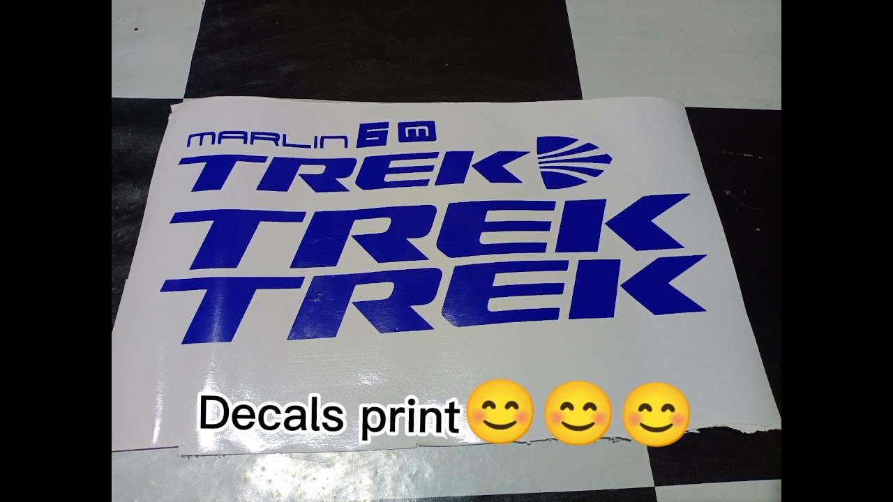 TREK MARLIN 6 color: Royal Blue silver Decals....