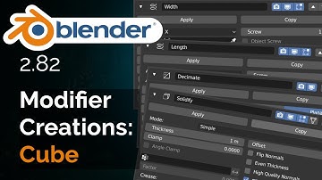Blender 2.82 Modifier Creations: Cube (Non-Destructive Workflow)