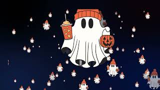 Cute Spooky Ghost 4 Background Featuring Halloween | Relaxation | Screensaver | VJ Loop