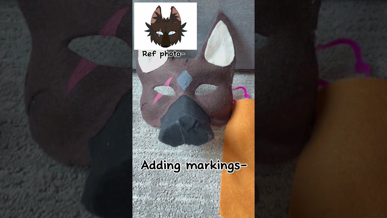 Tutorial on customs ears for therian masks! #quadrobics #therian