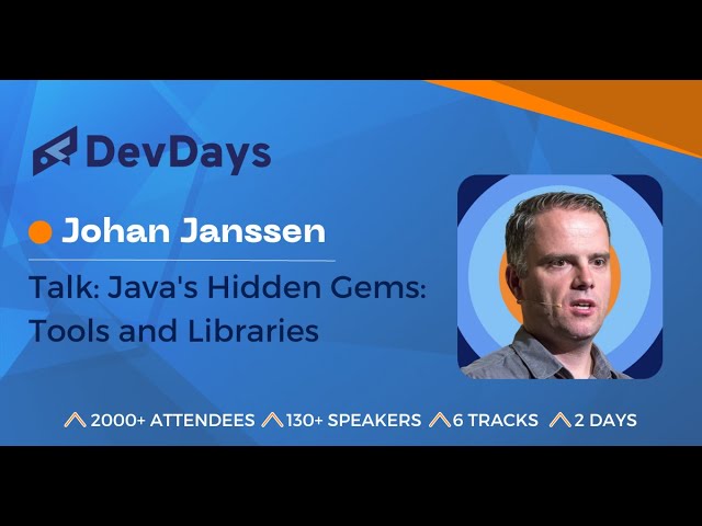 Johan Janssen: Java's Hidden Gems: Tools and Libraries class=