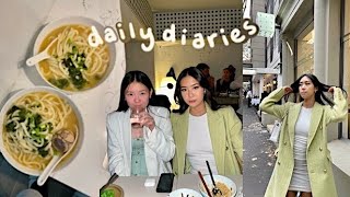 Daily diaries | a wholesome week, chill nights, family dinner, diy flower bouquet