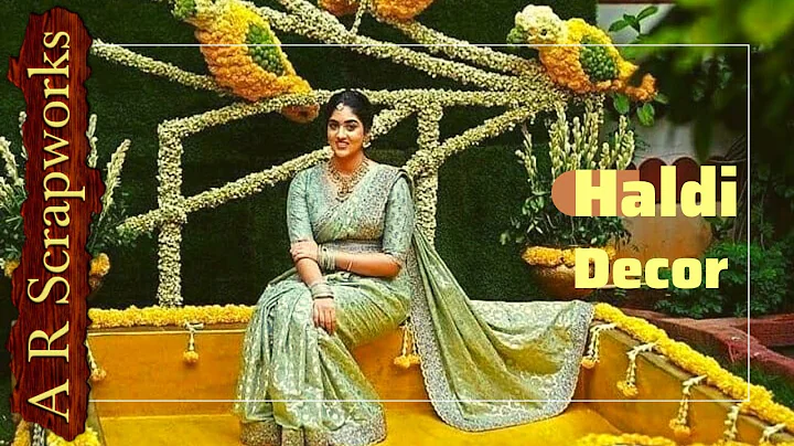 Haldi Decoration Ideas | Indian Traditional Backdrop Decor | A R Scrapworks