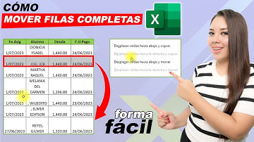 Como Mover Filas Completas en Excel (Bien Explicado)