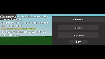 Roblox Chat Hack V1 0 Script Youtube - roblox generator v1.0