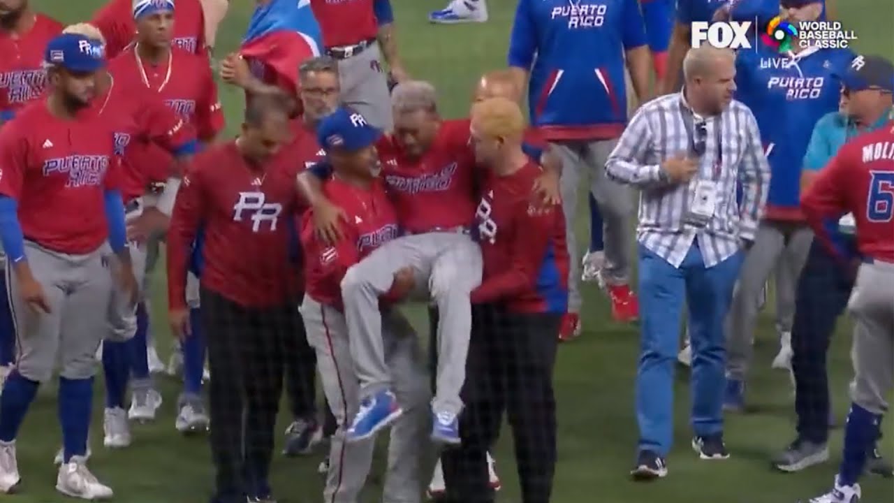 Mets' Edwin Diaz carried off field after Puerto Rico WBC celebration ...