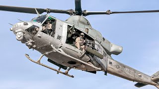 US Tactical Utility Helicopter UH-1Y Venom's Amazing Maneuvering Skills in Modern Military Operation