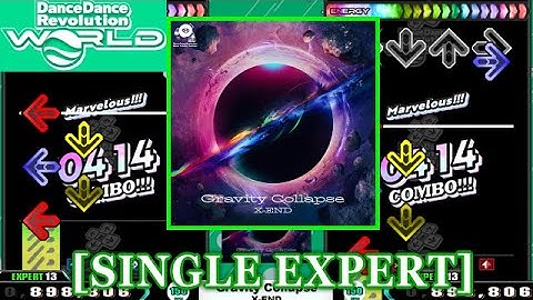 【DDR WORLD】 Gravity Collapse / X-END [SINGLE EXPERT] 譜面確認+Clap