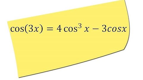 Express cos 3x in terms of cos x