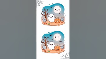 Only Sharp Eyes Can Spot These Differences! 🎃🕷️ #shorts