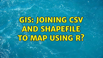 GIS: Joining CSV and shapefile to map using R?