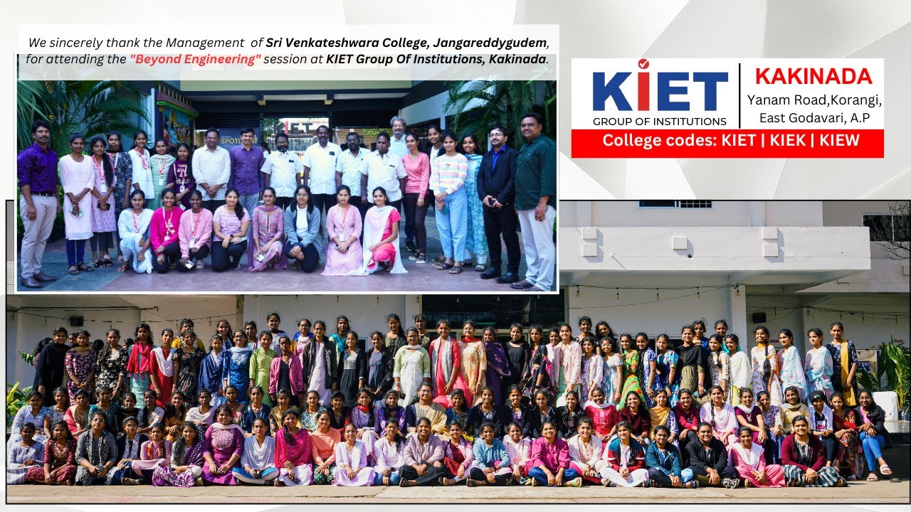 BEYOND ENGINEERING | SRI VENKATESHWARA JR COLLEGE | JANGAREDDYGUDEM | CAMPUS VISIT