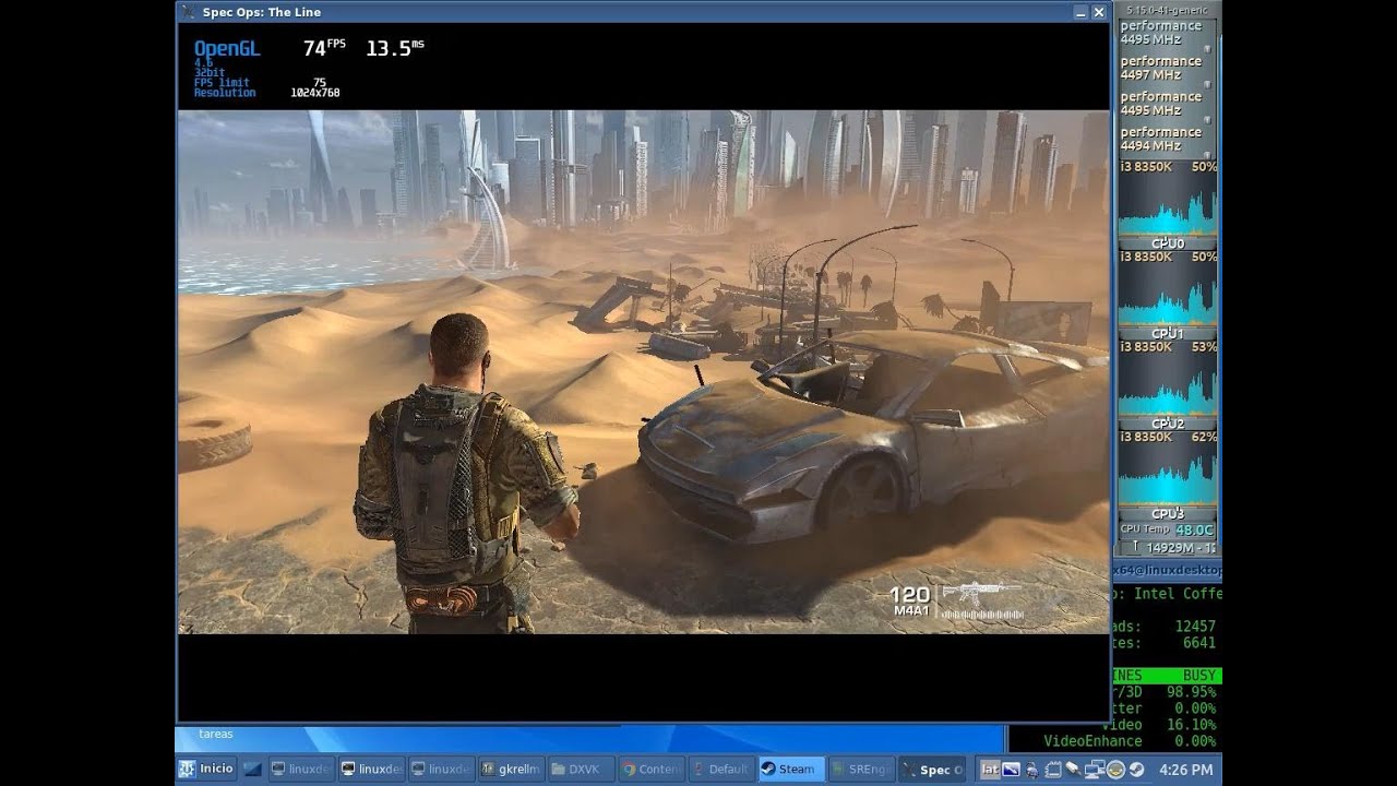 SpecOps The Line OpenGL Native Test 60fps QuickSync x64 + Sound (Core ...