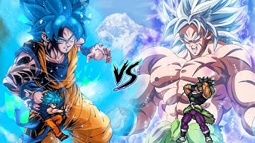 🌋GOKU PERFECT SSB V2 VS MUI BROLY V2 IN JUMP FORCE MUGEN