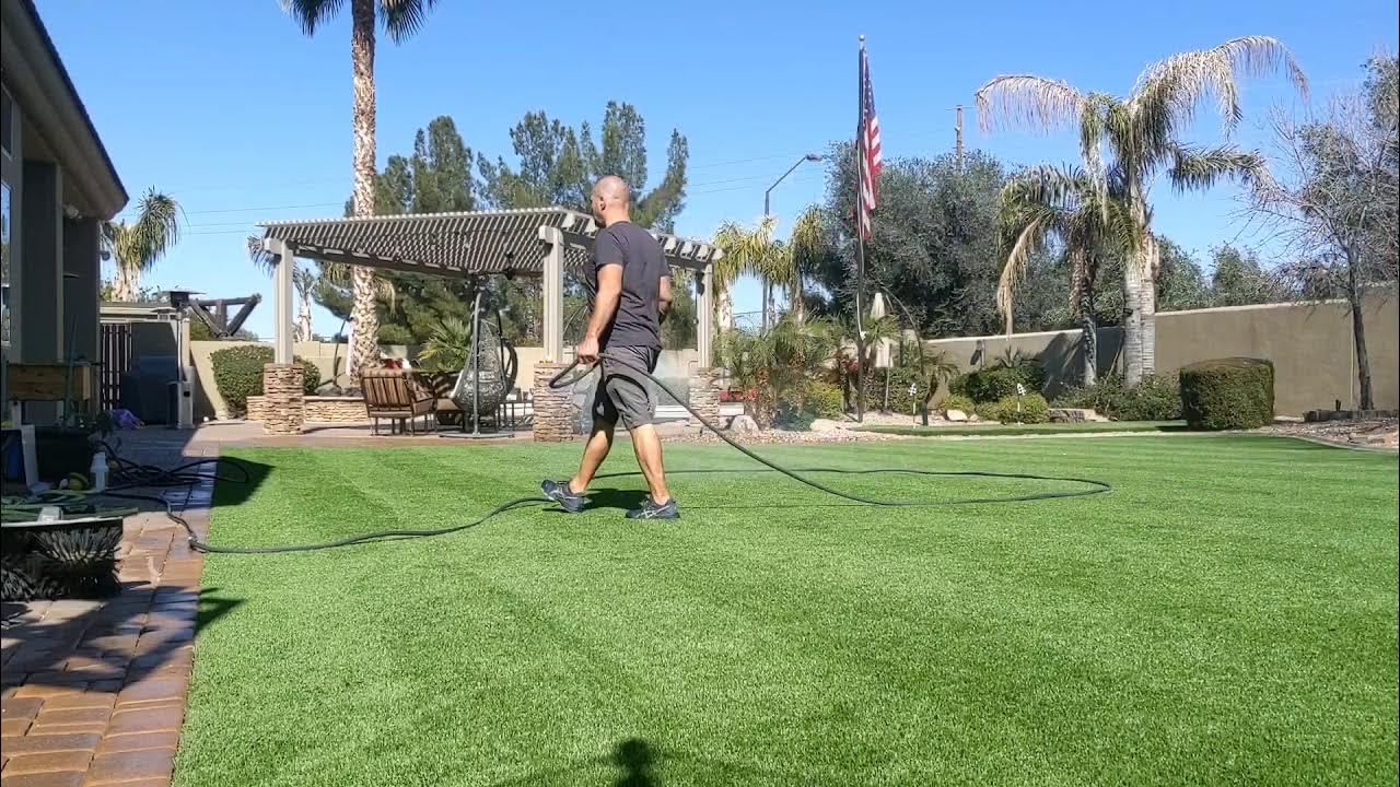 Artificial Turf Maintenance, removing urine smell from synthetic grass