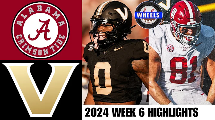 #1 Alabama v Vanderbilt (INCREDIBLE UPSET!) | Full Game Highlights | 2024 College Football Highlight