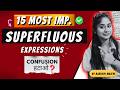 Superfluous Expression in English | 15 Most Important | Superfluous error | IBPS PO,SBI,SSC CGL 2026