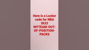 NBA 2K22 Locker codes