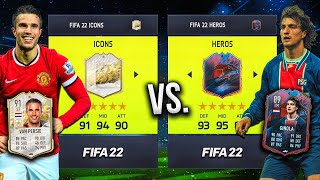 HEROS vs. ICONS... in FIFA 22! ?️